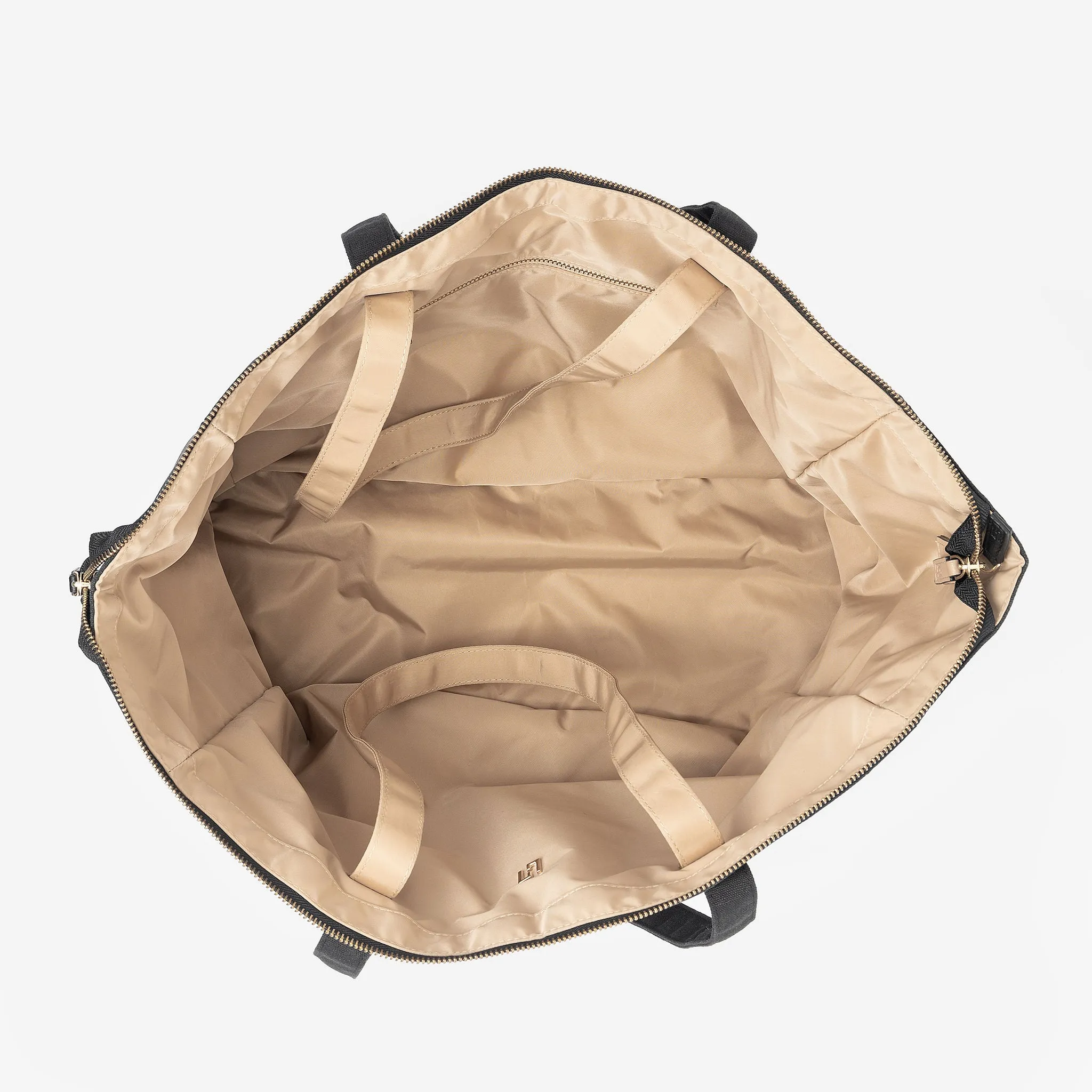 Woollahra Reversible Gym Bag - Black/Sand