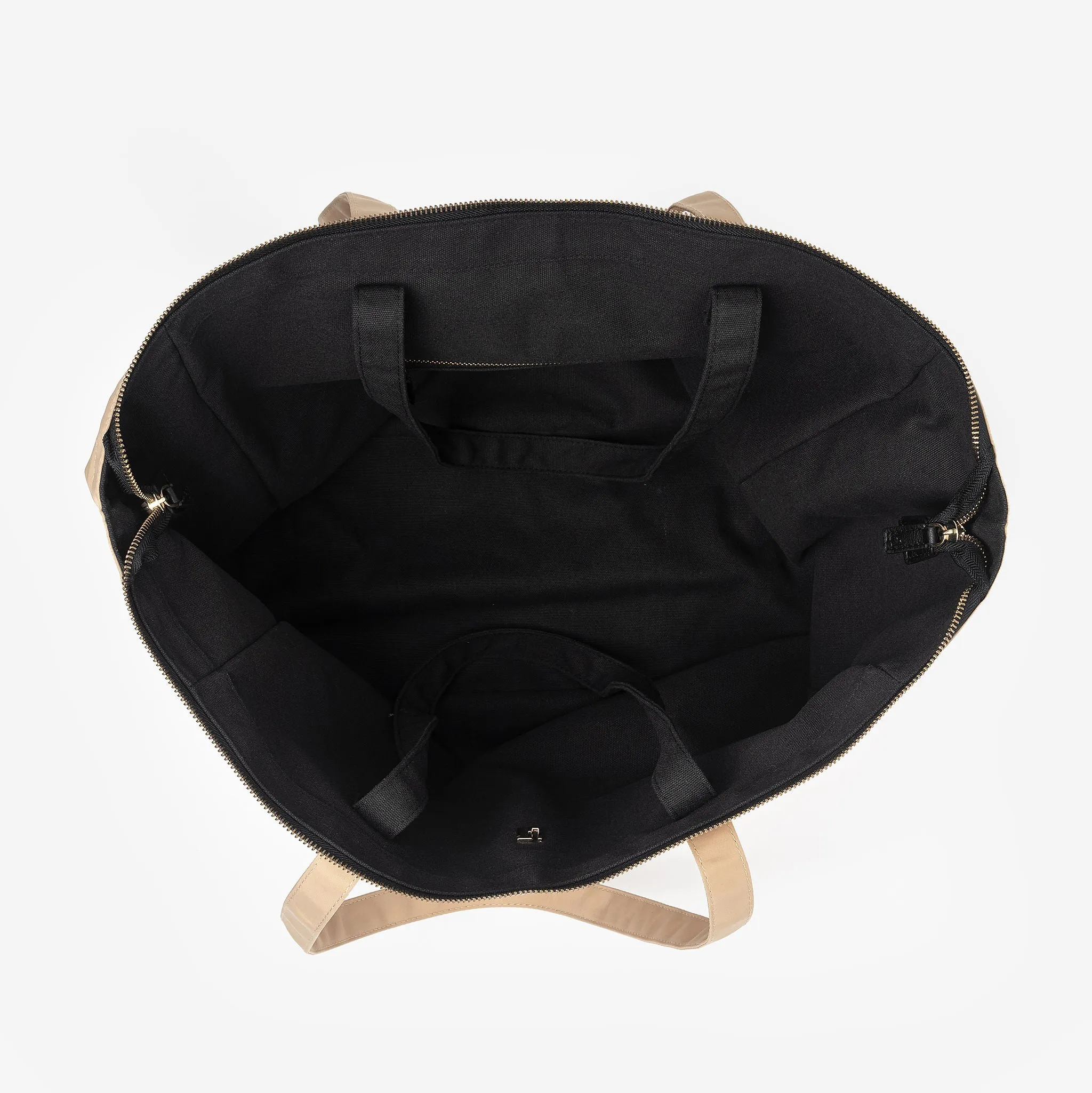 Woollahra Reversible Gym Bag - Black/Sand