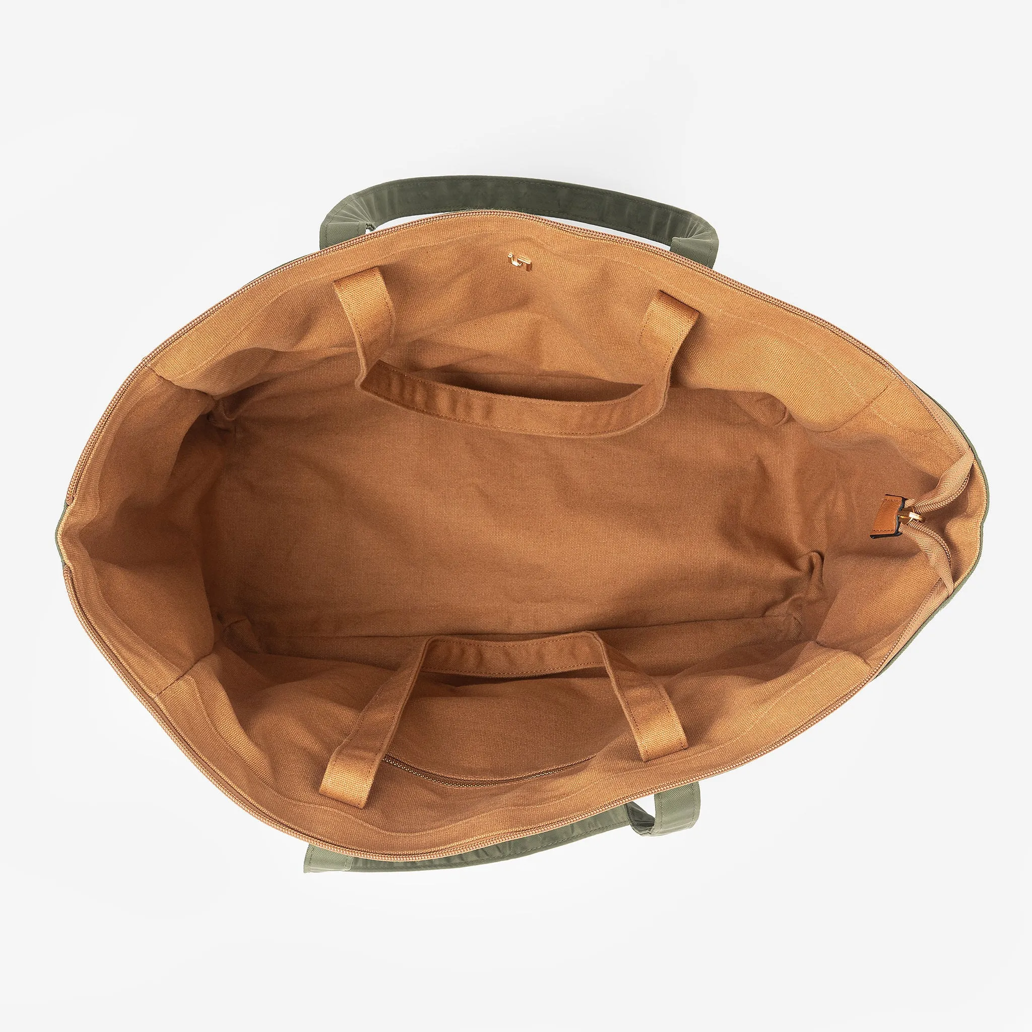 Woollahra Reversible Gym Bag - Khaki/Tan