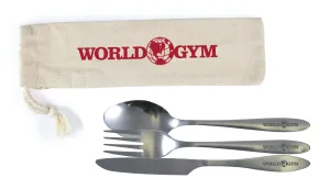 World Gym cutlery set