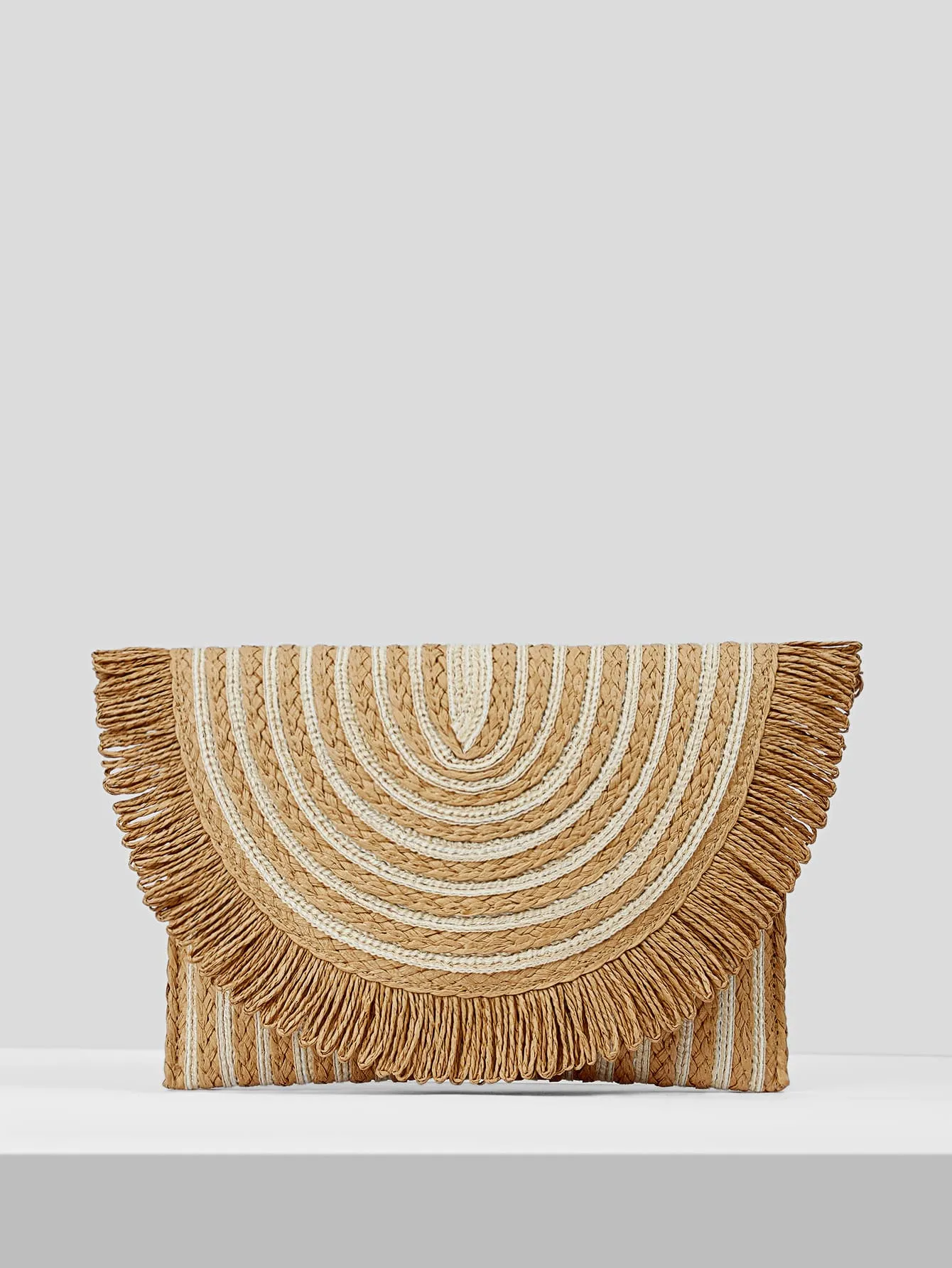 Woven Teen Vector Clutch Bag