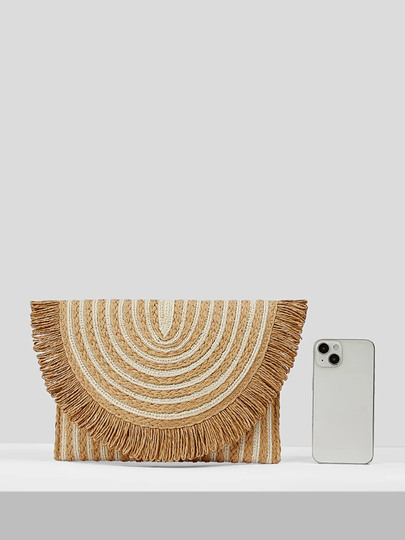 Woven Teen Vector Clutch Bag