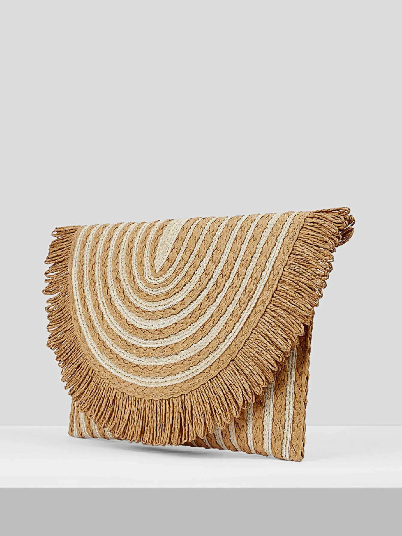 Woven Teen Vector Clutch Bag