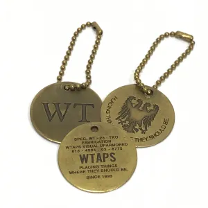 WTAPS WHO DARES WINS BRASS KEYCHAIN SET