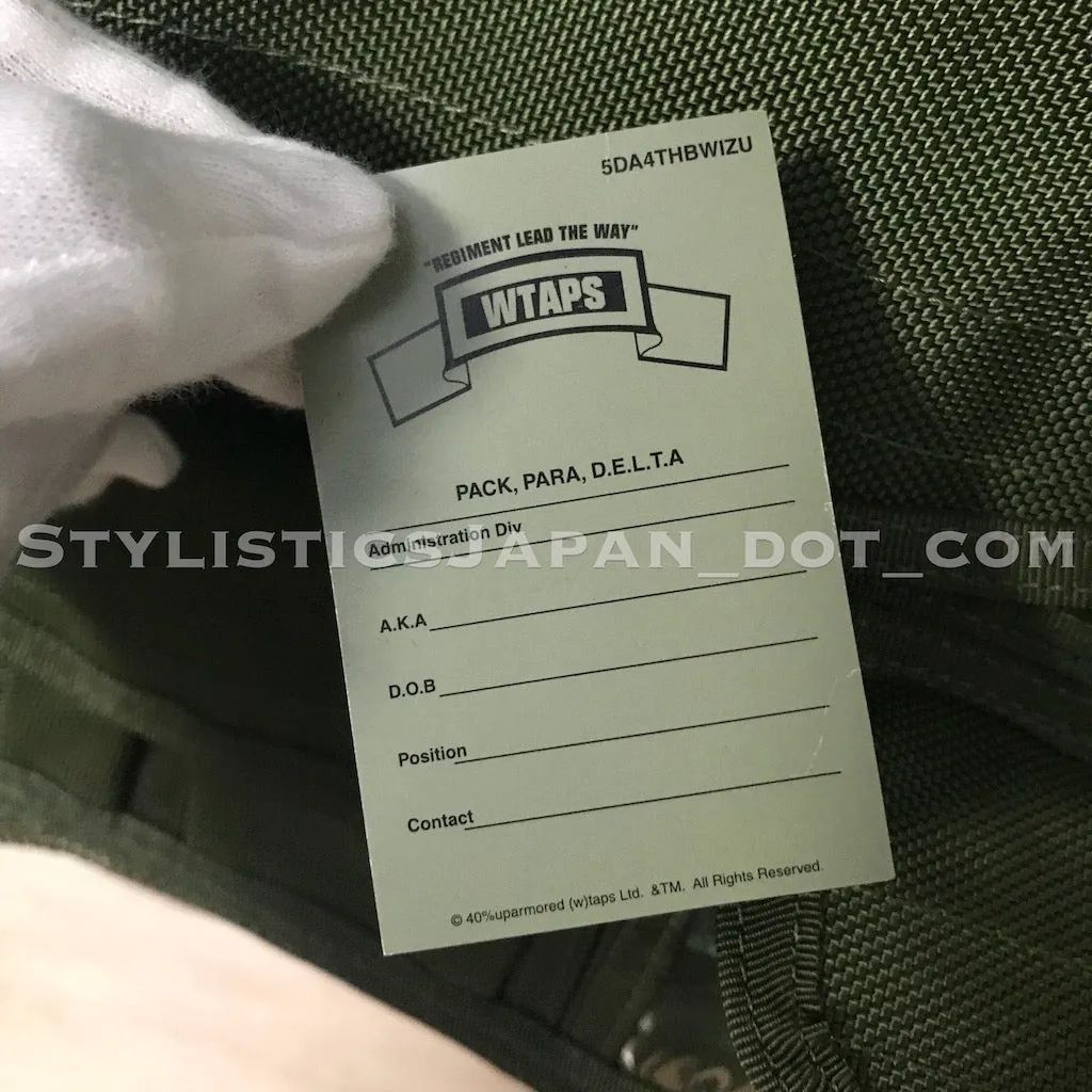 WTaps x Porter Vintage Readypack PARA D.E.L.T.A. Vest Olive L