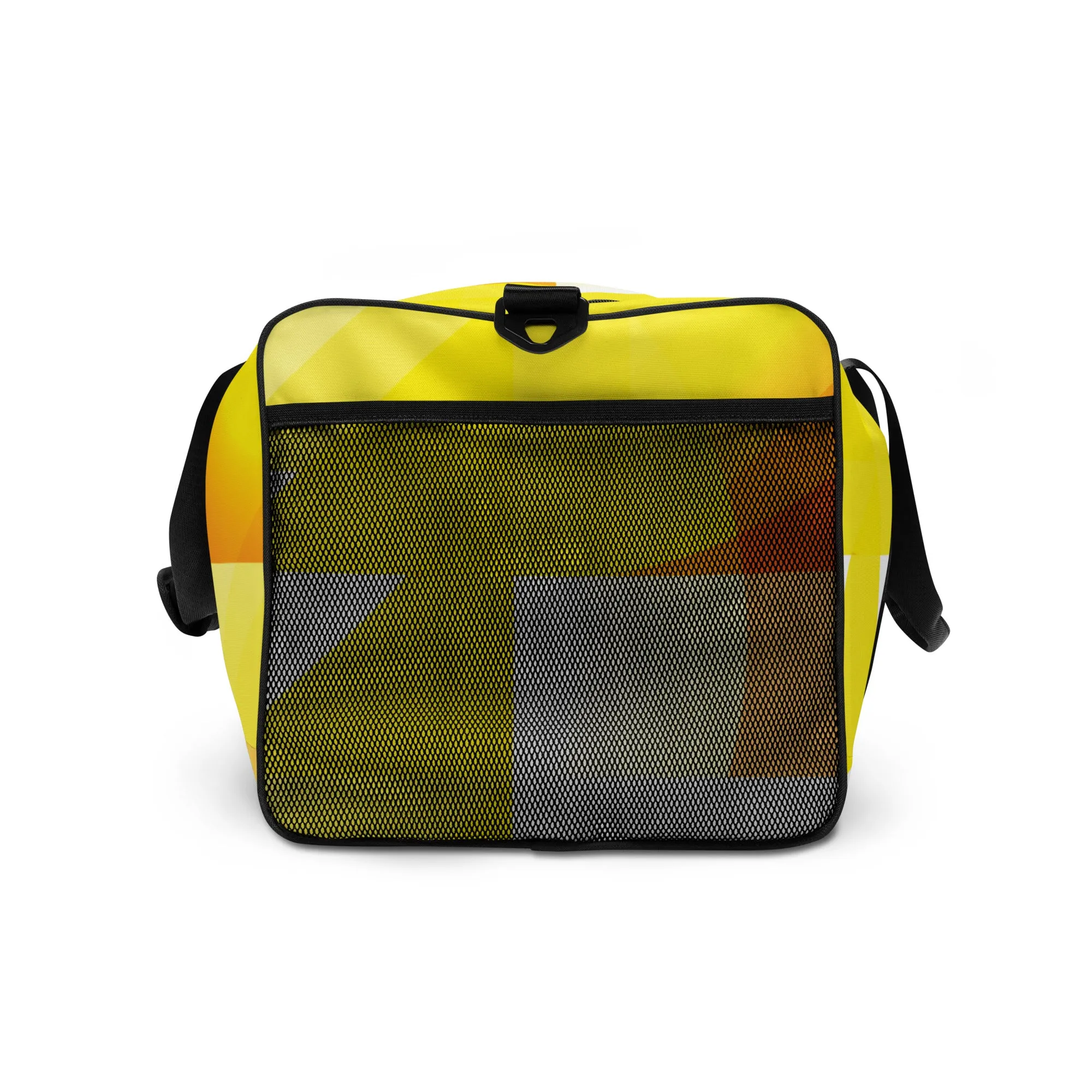 Yellow Abstract - Sustainably Made Duffle Bag