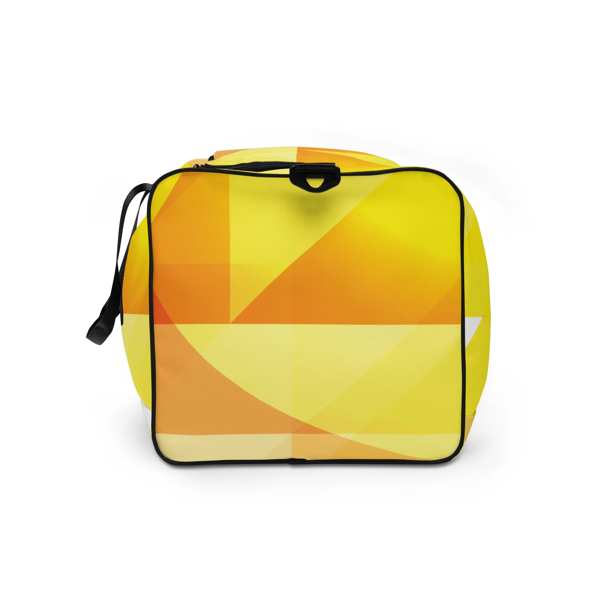 Yellow Abstract - Sustainably Made Duffle Bag