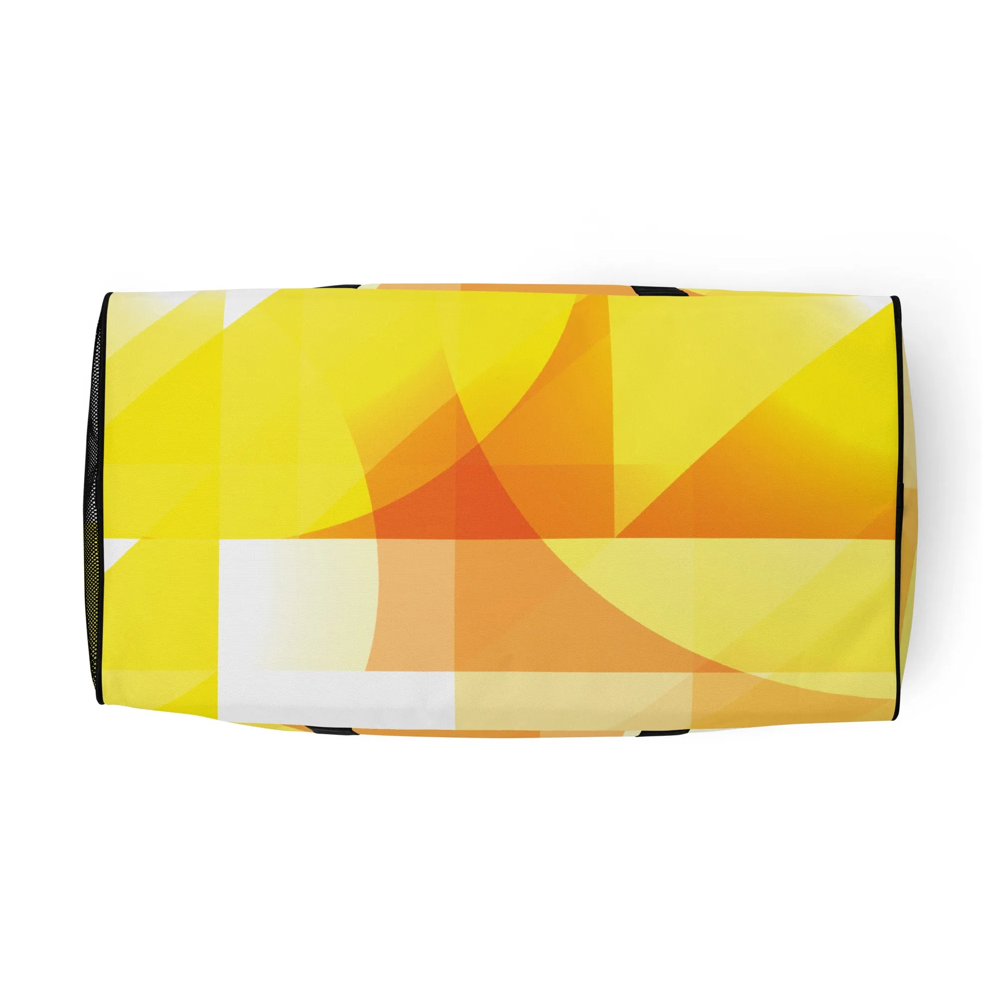 Yellow Abstract - Sustainably Made Duffle Bag